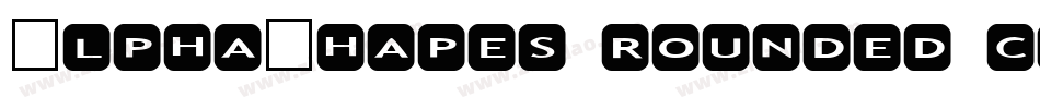 AlphaShapes rounded corners字体转换
